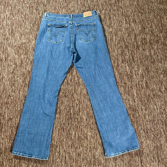 Women's Levi's Blue Classic Boot Cut Jeans Size 12S - Picture 3 of 9